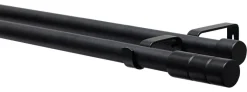 Boviva Stilgarnituren Zylinder mattschwarz Metall D: ca. 1,9 cm ausziehbar von ca. 130 bis 240 cm 2.0 Läufe