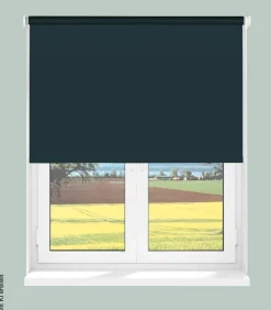 Boviva Thermo Seitenzugrollo Verdunklungsqualität anthrazit B/L: ca. 92x175 cm