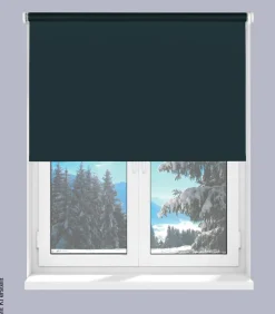 Boviva Thermo Seitenzugrollo Verdunklungsqualität anthrazit B/L: ca. 62x175 cm