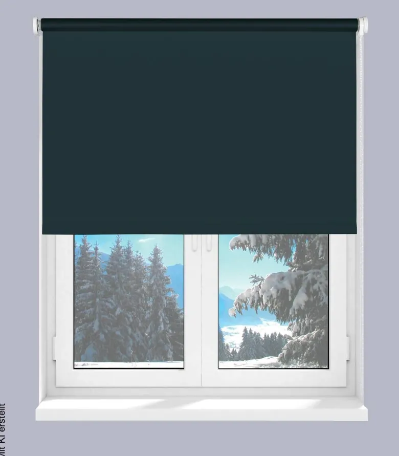 Boviva Thermo Seitenzugrollo Verdunklungsqualität anthrazit B/L: ca. 62x175 cm