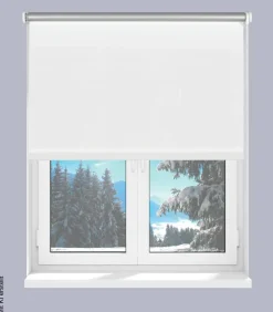 Boviva Thermo Seitenzugrollo Verdunklungsqualität weiß B/L: ca. 62x175 cm