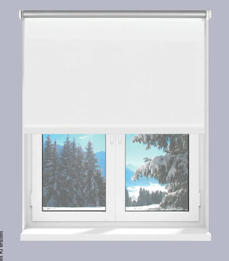 Boviva Thermo Seitenzugrollo Verdunklungsqualität weiß B/L: ca. 62x175 cm