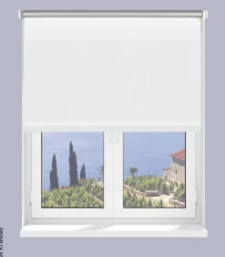Boviva Thermo Seitenzugrollo Verdunklungsqualität weiß B/L: ca. 62x175 cm