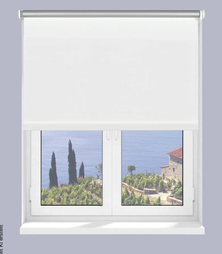 Boviva Thermo Seitenzugrollo Verdunklungsqualität weiß B/L: ca. 62x175 cm