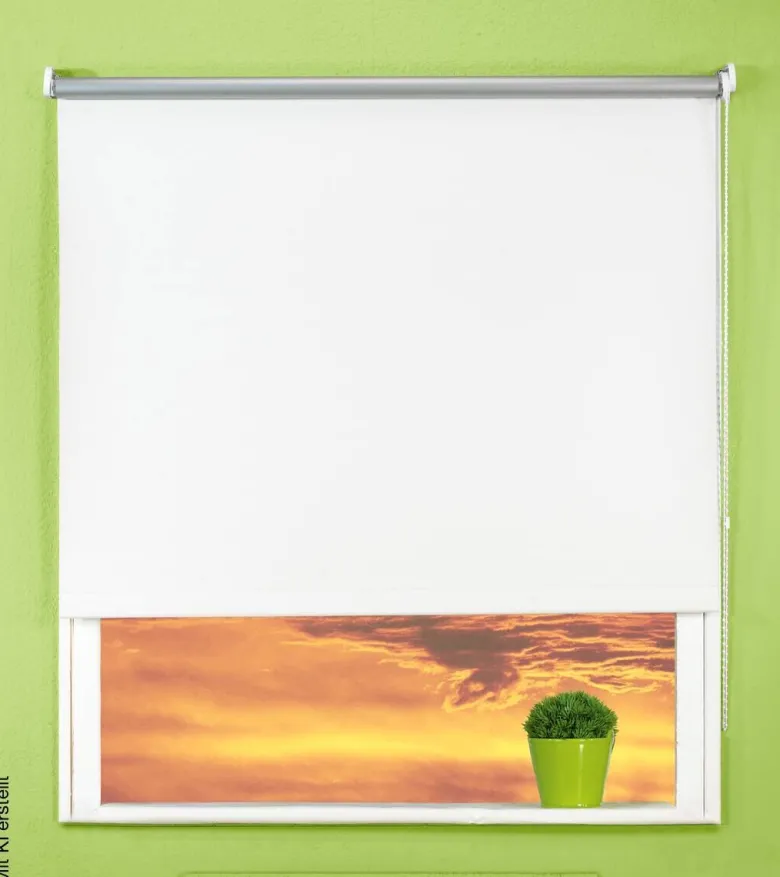 Boviva Thermo Seitenzugrollo Verdunklungsqualität weiß B/L: ca. 62x175 cm