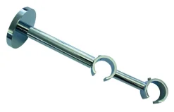 Boviva Träger Chrom Metall L/D: ca. 16x2 cm ausziehbar von ca. 10 bis 14 cm 2.0 Läufe