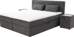 Boxbett dunkelgrau Liegefläche B/L: ca. 200x180 cm