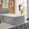 Boxbett Gabriola Silbergrau Liegefläche B/L: ca. 120x200 cm