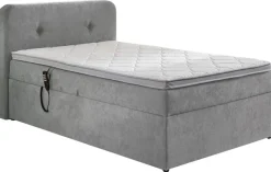 Boxbett Gabriola Silbergrau Liegefläche B/L: ca. 120x200 cm
