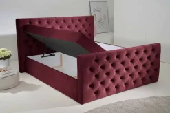 Boxbett Glow burgund Liegefläche B/L: ca. 140x200 cm