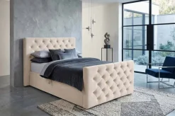 Boxbett Glow creme Liegefläche B/L: ca. 140x200 cm