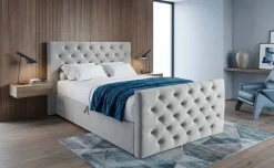 Boxbett Glow grau Liegefläche B/L: ca. 140x200 cm