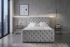 Boxbett Glow grau Liegefläche B/L: ca. 140x200 cm