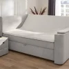 Boxbett grau Liegefläche B/L: ca. 180x200 cm