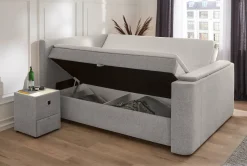 Boxbett grau Liegefläche B/L: ca. 180x200 cm