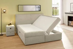 Boxbett Greige Liegefläche B/L: ca. 180x200 cm