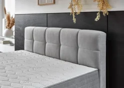 Boxbett Lugano silber Liegefläche B/L: ca. 180x200 cm