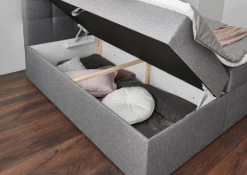 Boxbett Shelfie I hellgrau Liegefläche B/L: ca. 180x200 cm