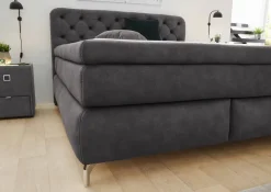 Boxspringbett anthrazit Liegefläche B/L: ca. 180x200 cm