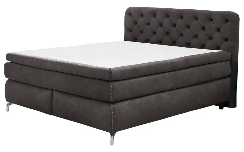 Boxspringbett anthrazit Liegefläche B/L: ca. 180x200 cm