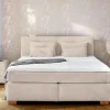 Boxspringbett beige Liegefläche B/L: ca. 180x200 cm