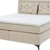 Boxspringbett beige Liegefläche B/L: ca. 180x200 cm