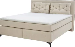 Boxspringbett beige Liegefläche B/L: ca. 180x200 cm