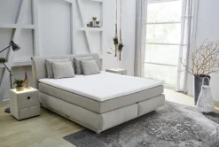 Boxspringbett beige Liegefläche B/L: ca. 180x200 cm