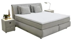 Boxspringbett beige Liegefläche B/L: ca. 180x200 cm