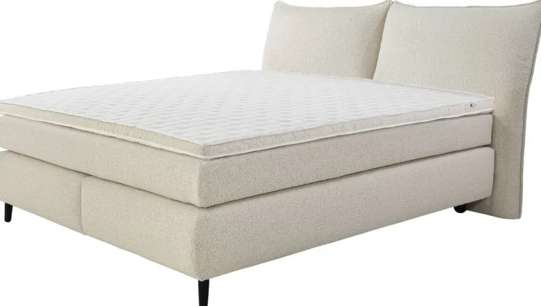 Boxspringbett beige Liegefläche B/L: ca. 180x200 cm