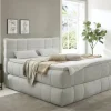 Boxspringbett Cannes steingrau Liegefläche B/L: ca. 180x200 cm