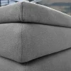 Boxspringbett grau Flachgewebe Liegefläche B/L: ca. 180x200 cm