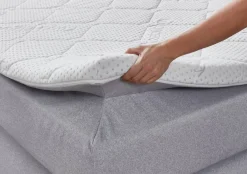 Boxspringbett Graz silber Liegefläche B/L: ca. 180x200 cm