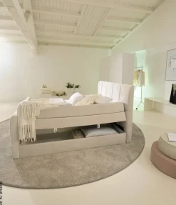 Boxspringbett Harmony creme Liegefläche B/L: ca. 180x200 cm