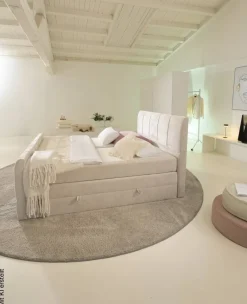 Boxspringbett Harmony creme Liegefläche B/L: ca. 180x200 cm