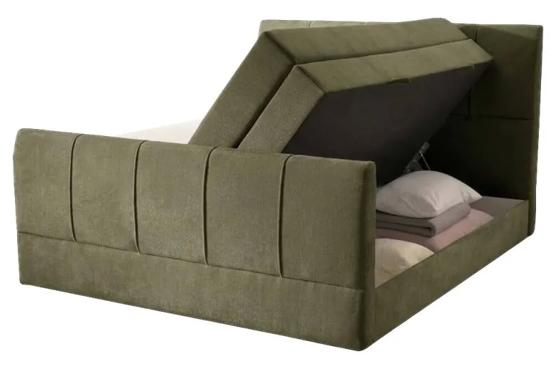 Boxspringbett Harmony olive Liegefläche B/L: ca. 160x200 cm