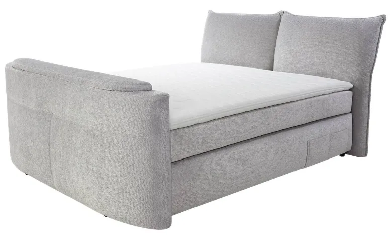 Boxspringbett hellgrau Liegefläche B/L: ca. 180x200 cm