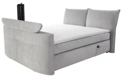 Boxspringbett hellgrau Liegefläche B/L: ca. 180x200 cm
