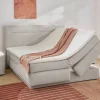 Boxspringbett hellgrau Liegefläche B/L: ca. 180x200 cm