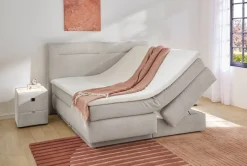 Boxspringbett hellgrau Liegefläche B/L: ca. 180x200 cm