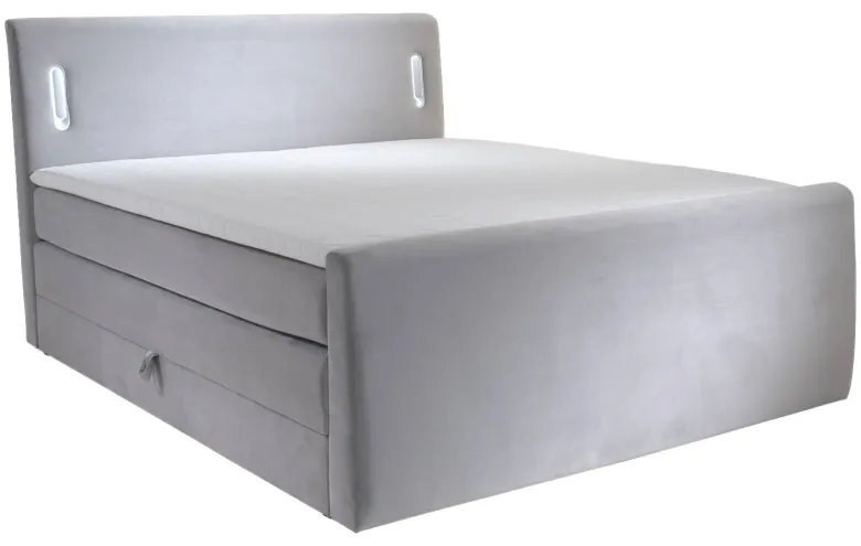 Boxspringbett Lighting grau Liegefläche B/L: ca. 160x200 cm
