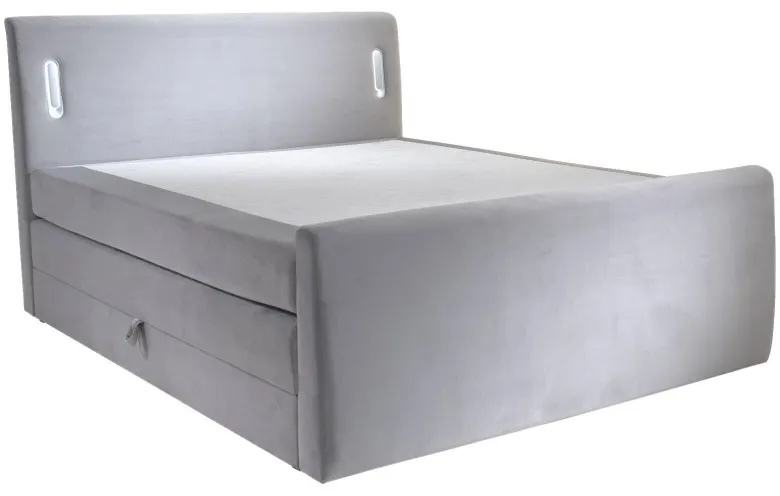 Boxspringbett Lighting grau Liegefläche B/L: ca. 160x200 cm