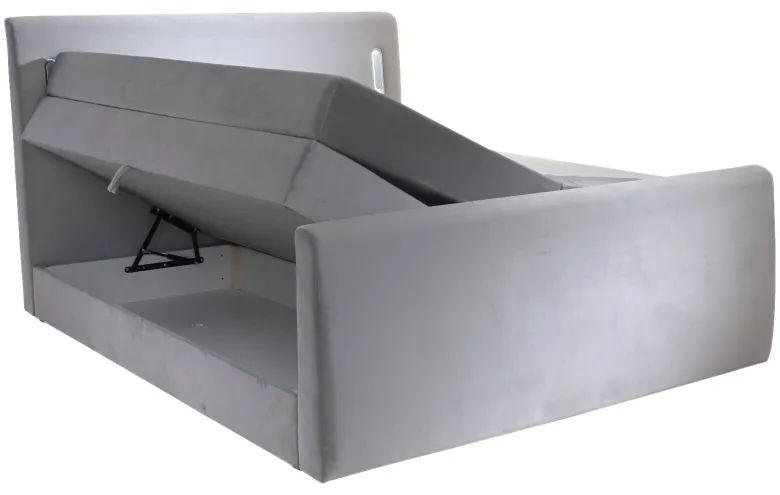 Boxspringbett Lighting grau Liegefläche B/L: ca. 160x200 cm