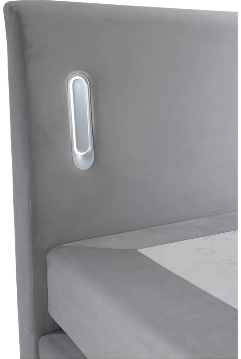 Boxspringbett Lighting grau Liegefläche B/L: ca. 160x200 cm