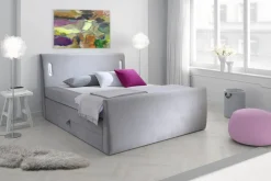 Boxspringbett Lighting hellgrau Liegefläche B/L: ca. 180x200 cm