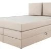 Boxspringbett Lissy creme Liegefläche B/L: ca. 140x200 cm