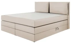 Boxspringbett Lissy creme Liegefläche B/L: ca. 180x200 cm