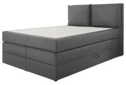 Boxspringbett Lissy graubraun Liegefläche B/L: ca. 140x200 cm