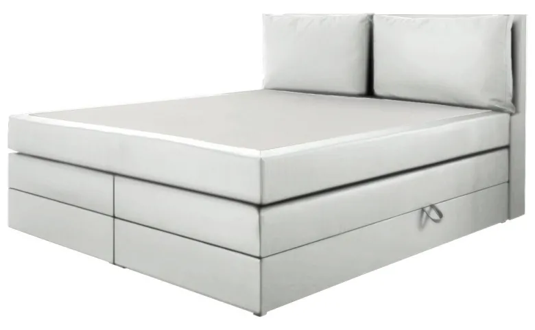 Boxspringbett Lissy grau Liegefläche B/L: ca. 160x200 cm