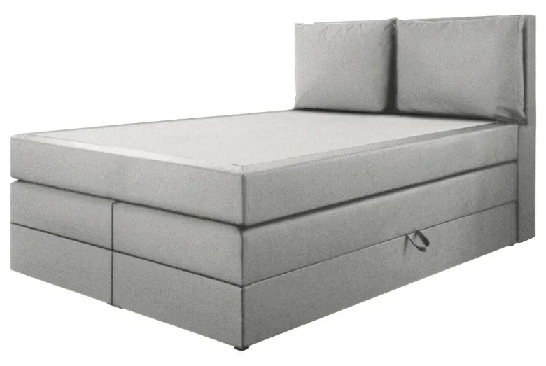 Boxspringbett Lissy hellgrau Liegefläche B/L: ca. 140x200 cm